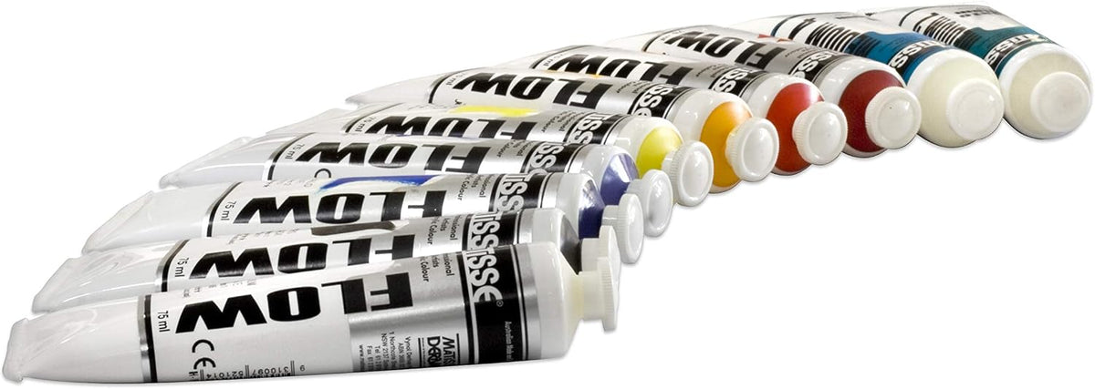 Derivan Matisse Flow Professional Artists Acrylic Colour 75 ml, Yellow Oxide