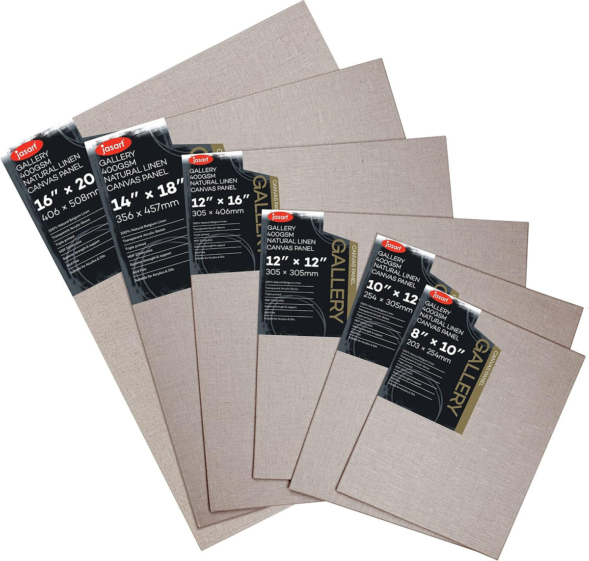 Jasart Gallery Linen Canvas Board 14x18inch