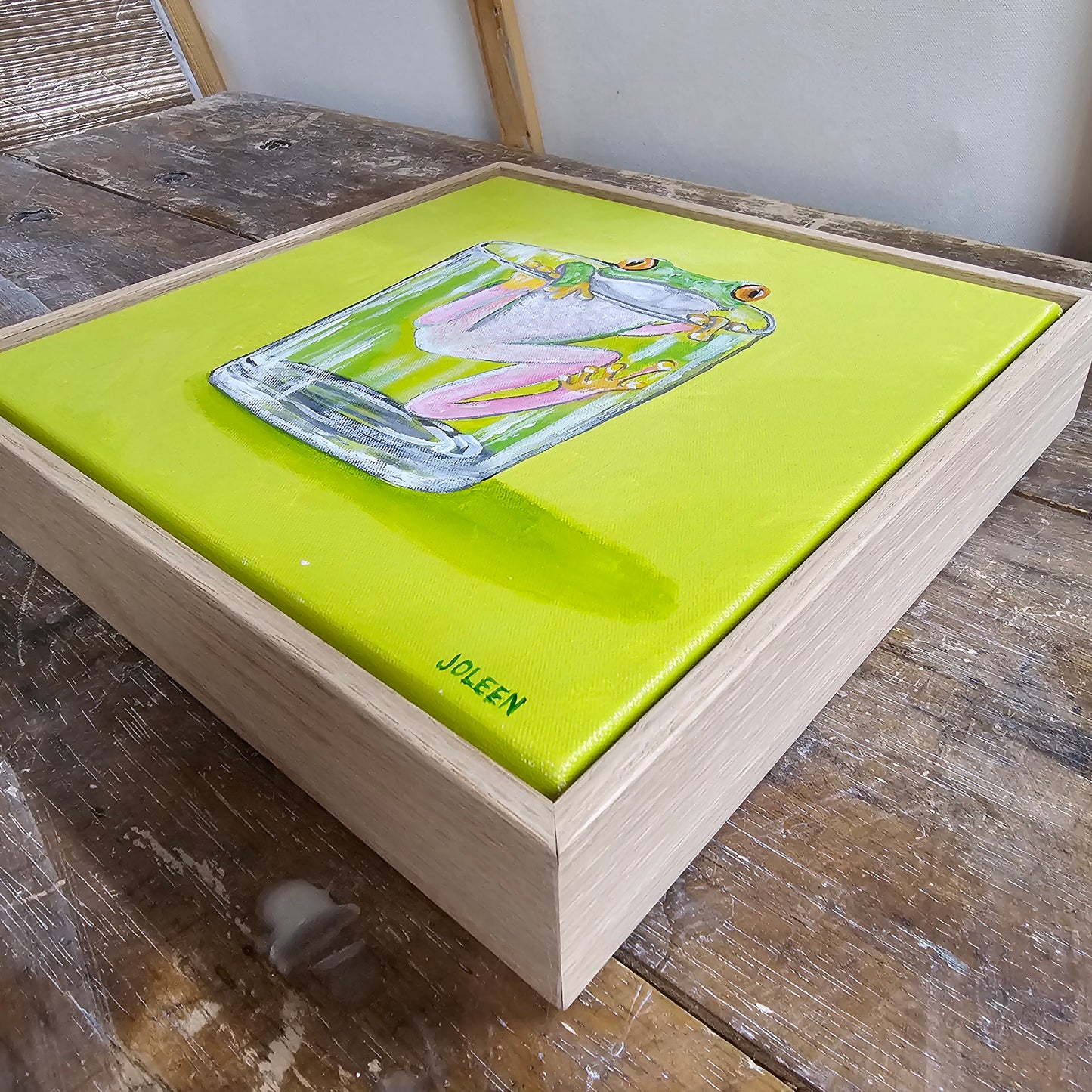 "A Shot of Frog" Acrylic Painting