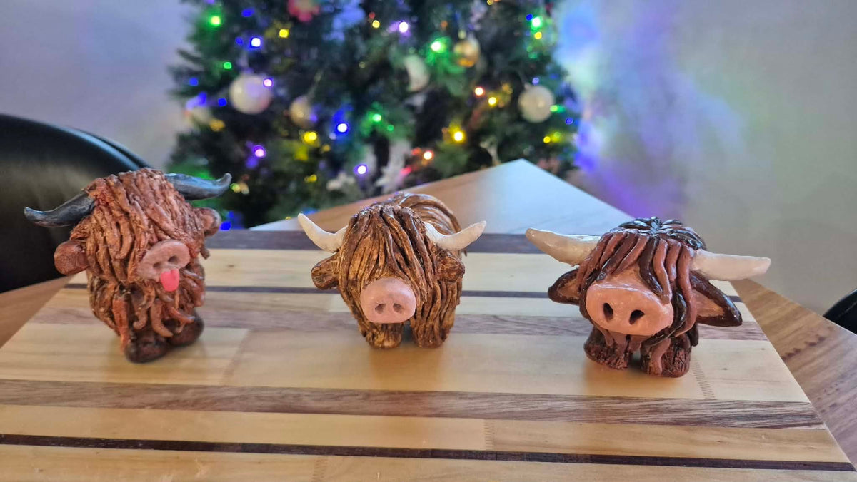 DIY Clay Highland Cow Kit