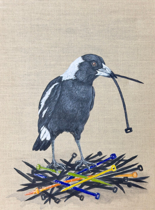 "Mag-Tie" Acrylic Painting