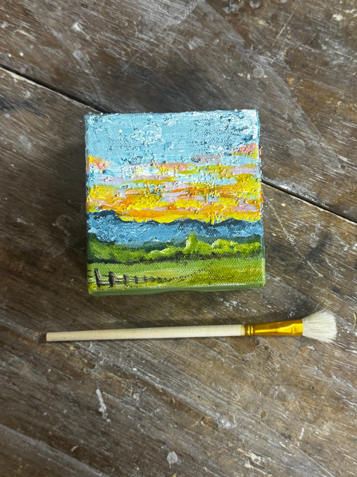 "Beyond The Boundary" Acrylic Painting