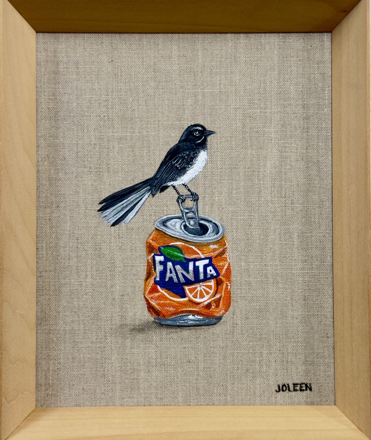 "Fanta-tastic Perch" Acrylic Painting