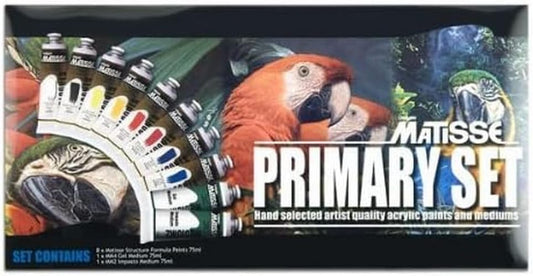Derivan Matisse Structure Primary Paint 75 ml (10-Pieces Set)
