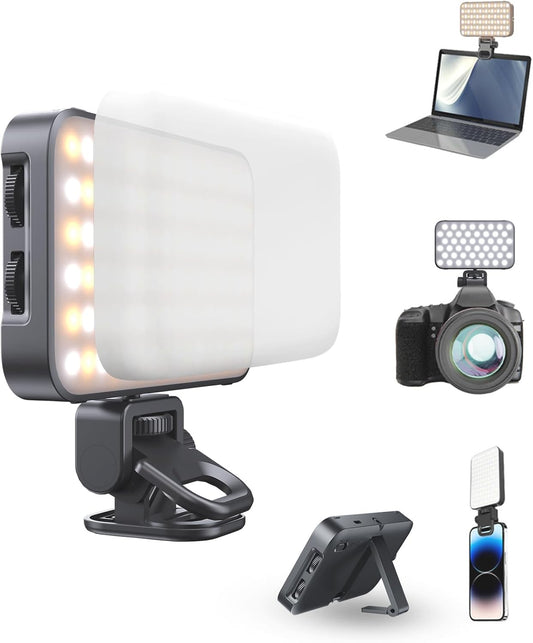 TONEOF 96 LED Rechargeable Wall Light, Magnetic Selfie Light for iPhone