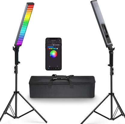 NEEWER TL60 RGB Tube Light, Full Color RGBWW Light Stick
