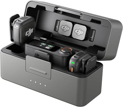 DJI Mic 3 (2 TX + 1 RX + Charging Case), Wireless Microphone