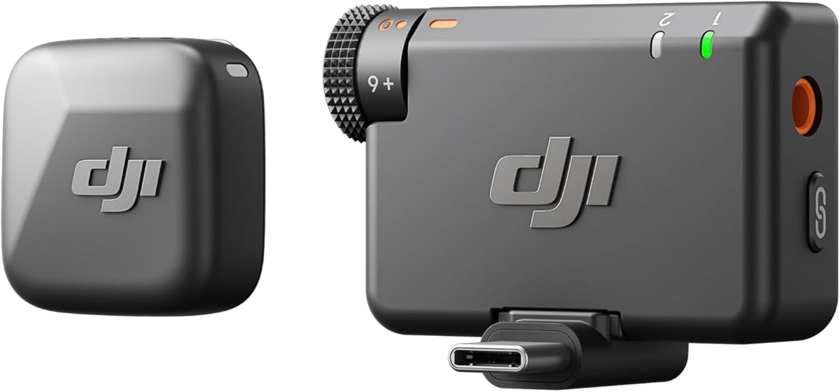 DJI Mic Mini (2 TX + 1 RX + Charging Case), Ultralight, Detail-Rich Audio