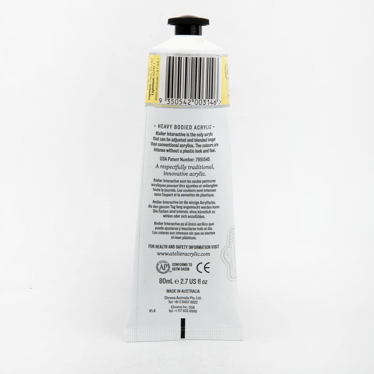 Atelier Artist Acrylic Paint Series 1 80mL Pastel Lemon