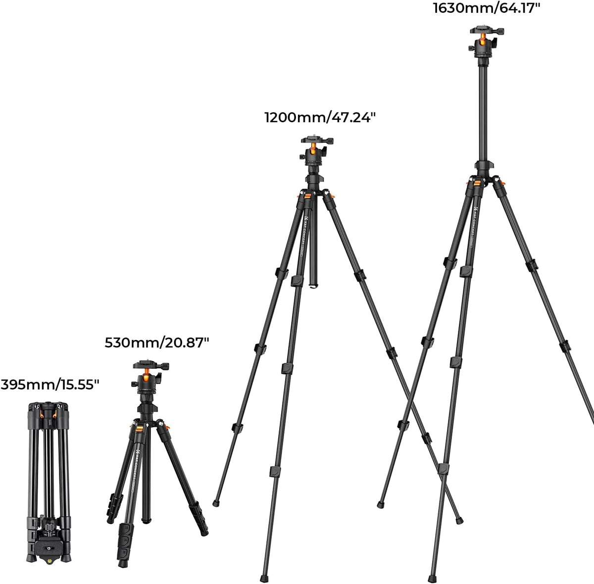 K&F CONCEPT 64 inch/163cm Camera Tripod