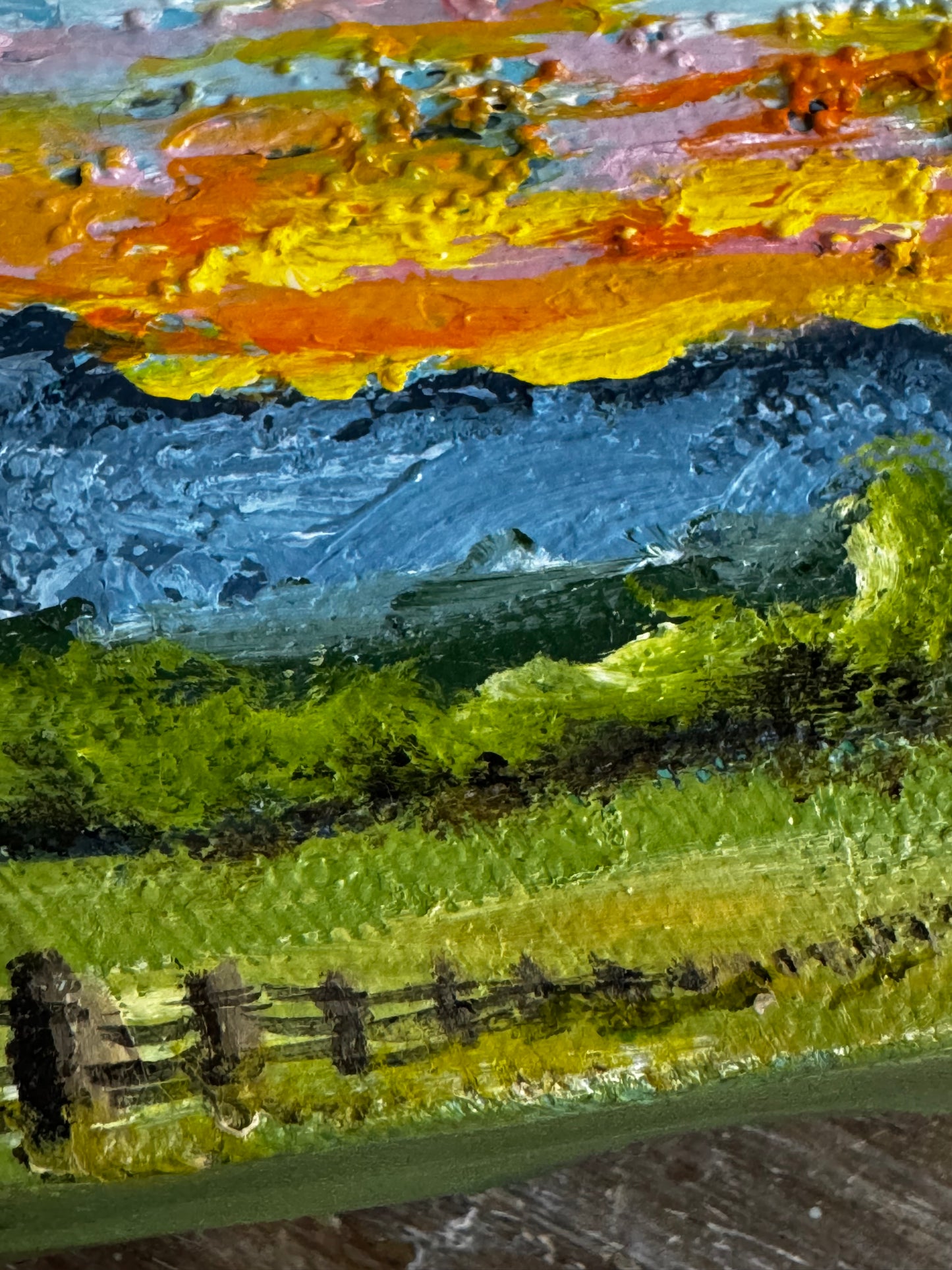 "Beyond The Boundary" Acrylic Painting