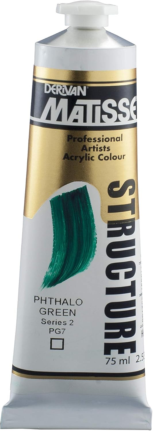 Derivan Matisse Structure Acrylics Paint 75 ml, Phthalo Green