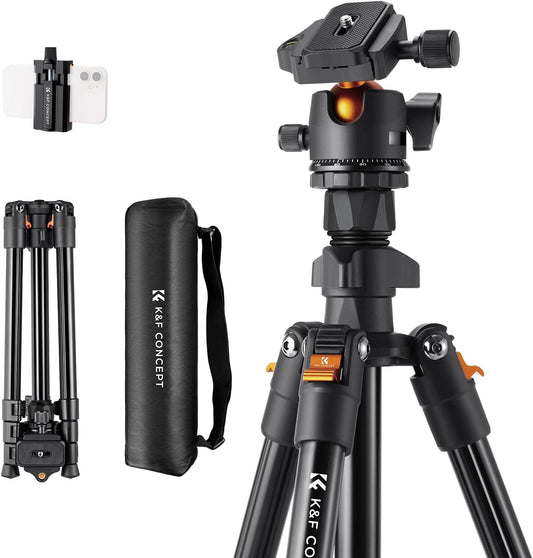 K&F CONCEPT 64 inch/163cm Camera Tripod