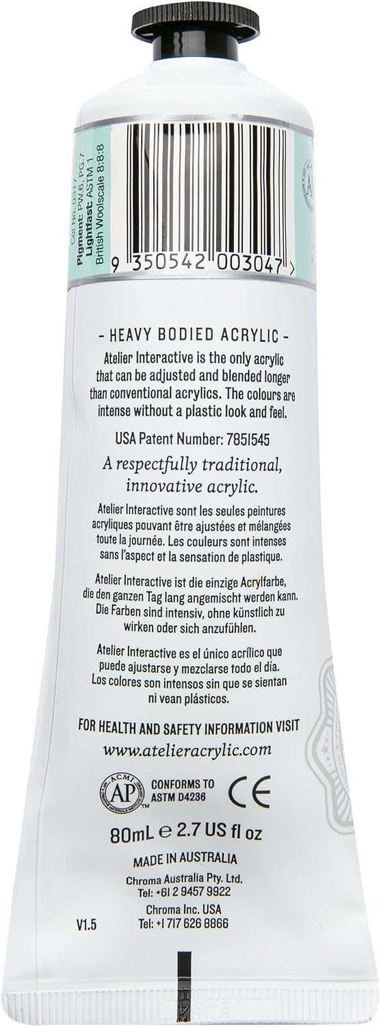 Atelier Artist Acrylic Series 1 80mL Pastel Aquamarine