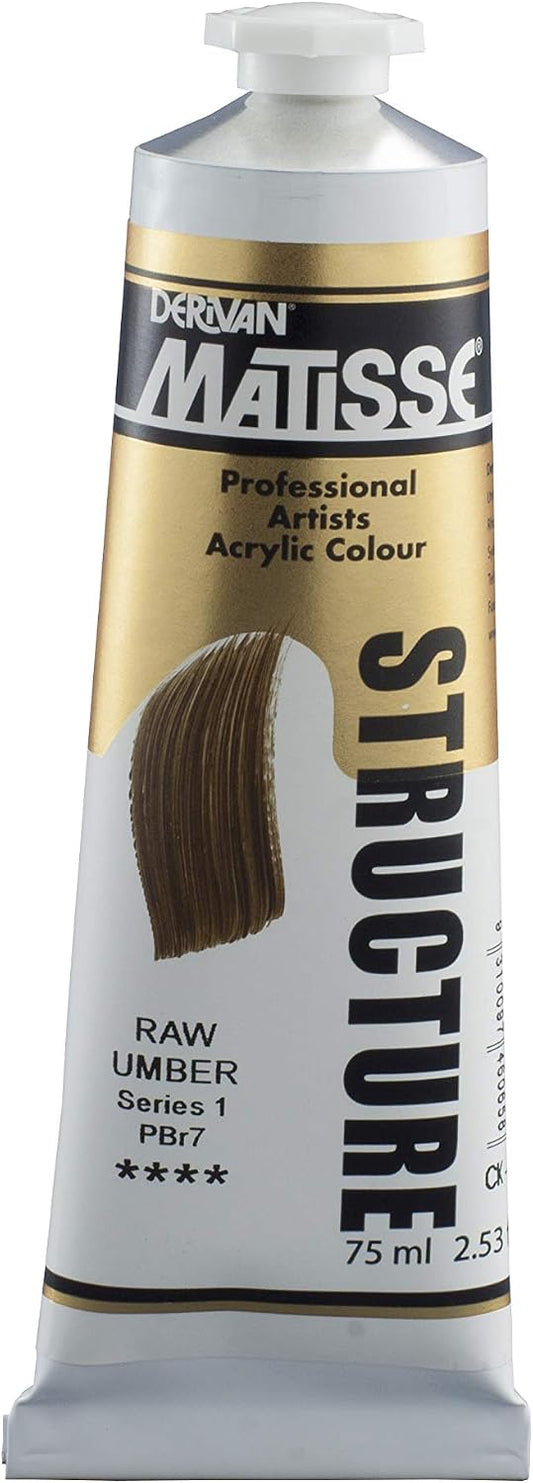 Derivan Matisse Structure Acrylics Paint 75 ml, Raw Umber