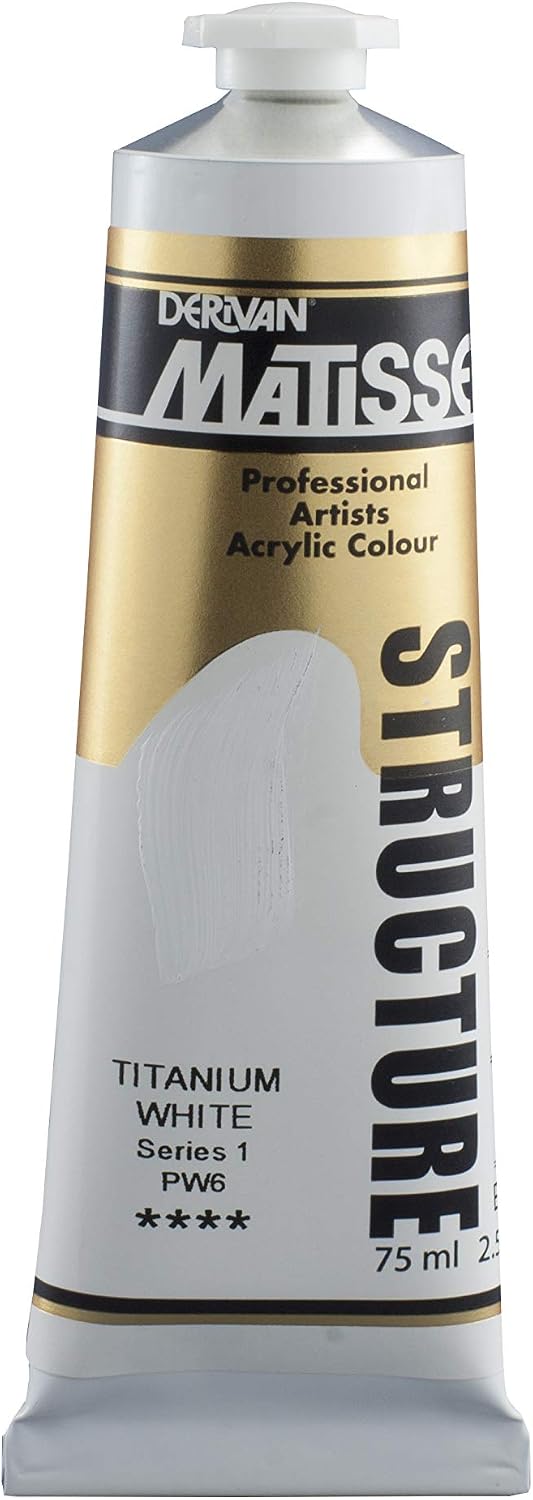 Derivan Matisse Structure Acrylics Paint 75 ml, Titanium White