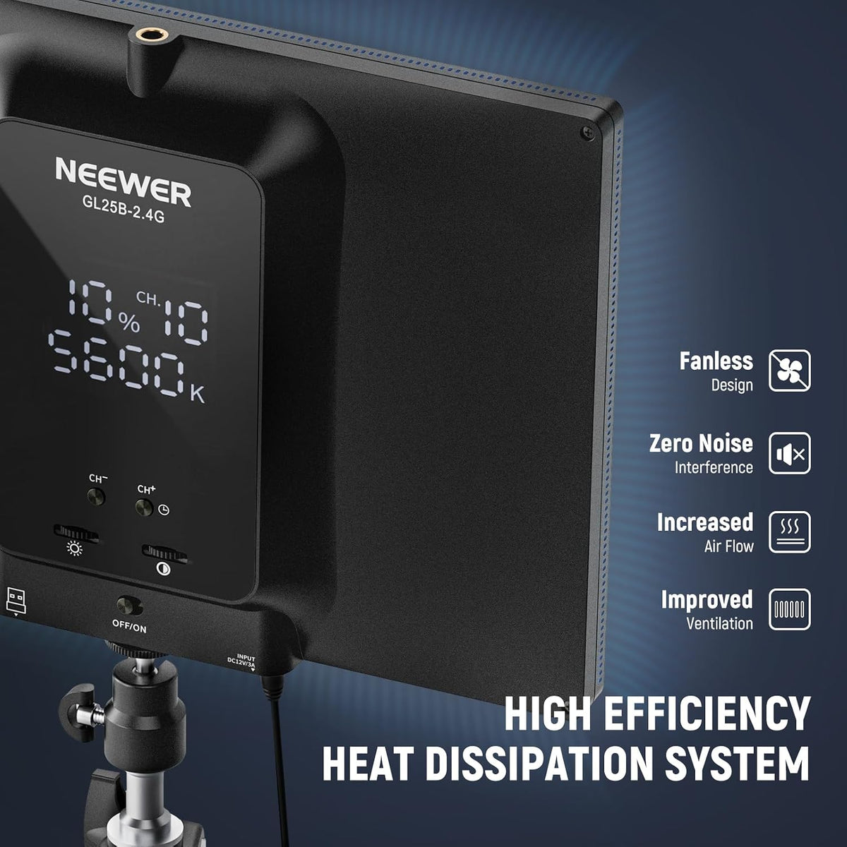NEEWER 25W 12.9" Streaming Key Light