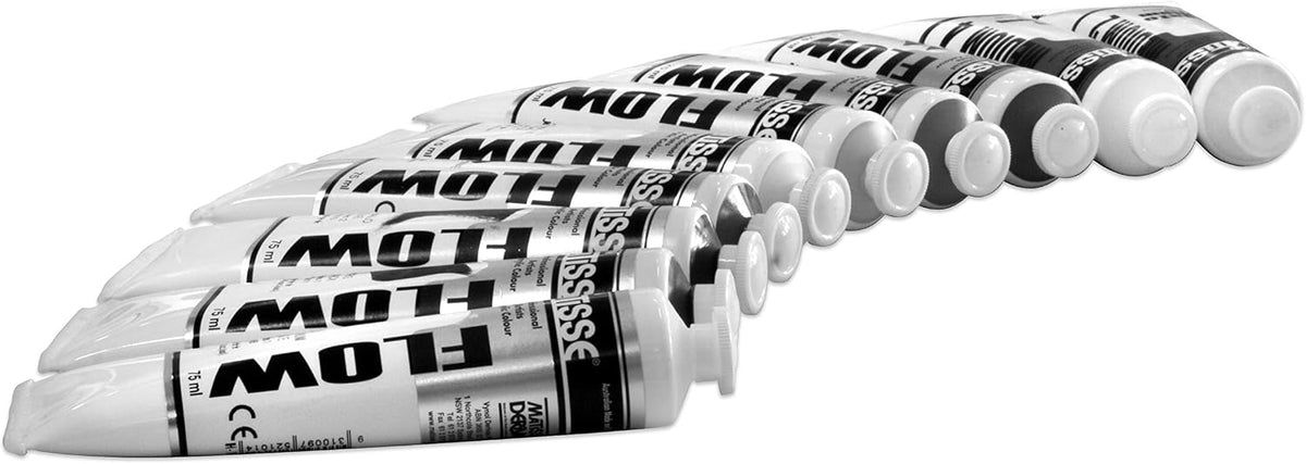 Derivan Matisse Flow Professional Artists Acrylic Colour 75 ml, Burnt Umber