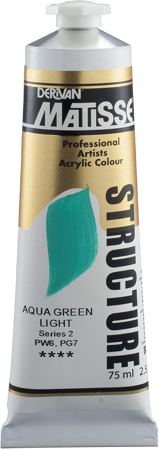 Derivan Matisse Structure Acrylics Paint 75 ml, Aqua Green Light