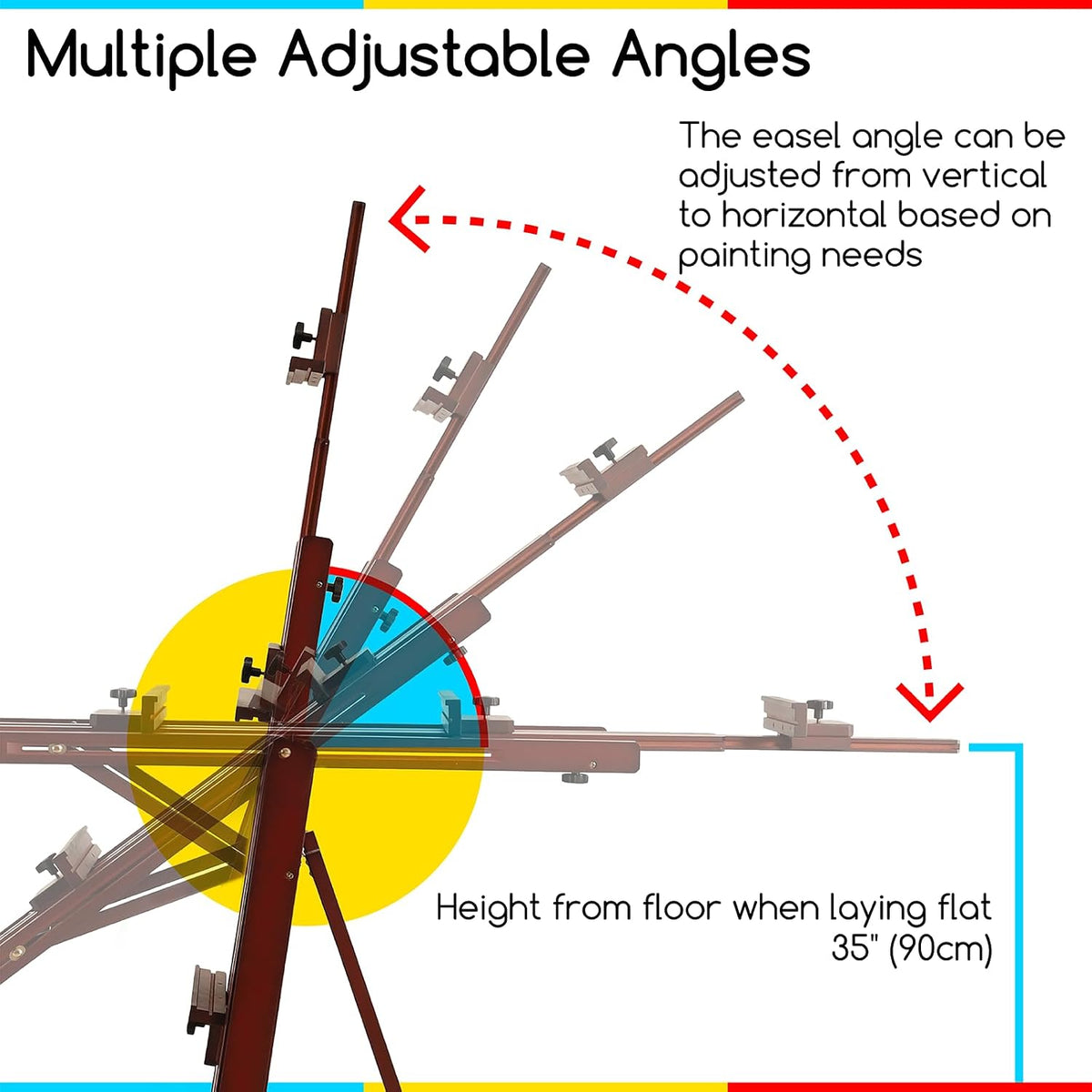 MEEDEN Multi-Function Art Studio Easel: Holds Canvas up to 77" for Artist