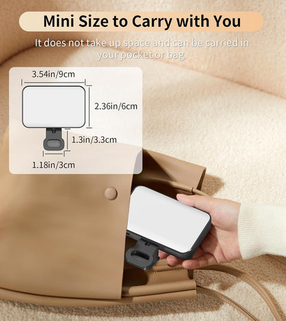 TONEOF 96 LED Rechargeable Wall Light, Magnetic Selfie Light for iPhone