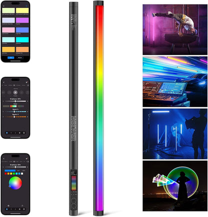 NEEWER TL60 RGB Tube Light, Full Color RGBWW Light Stick