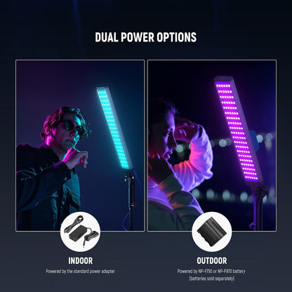 NEEWER TL60 RGB Tube Light, Full Color RGBWW Light Stick