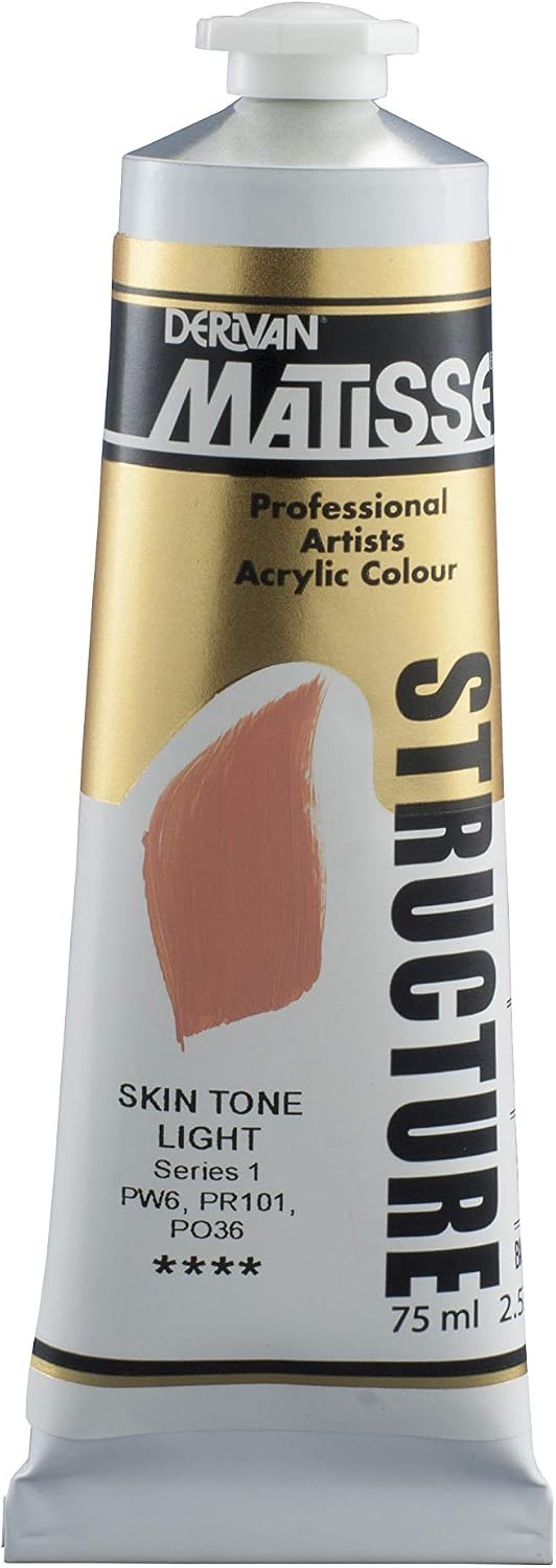 Derivan Matisse Structure Acrylics Paint 75 ml, Skin Tone Light