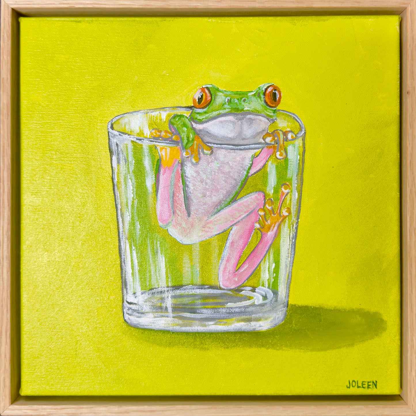 "A Shot of Frog" Acrylic Painting