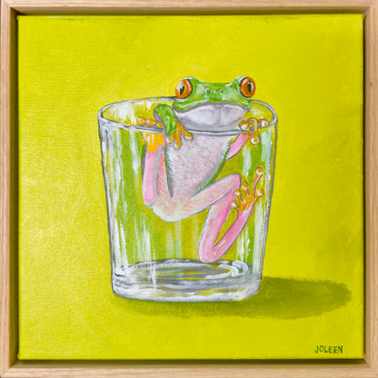 "A Shot of Frog" Acrylic Painting