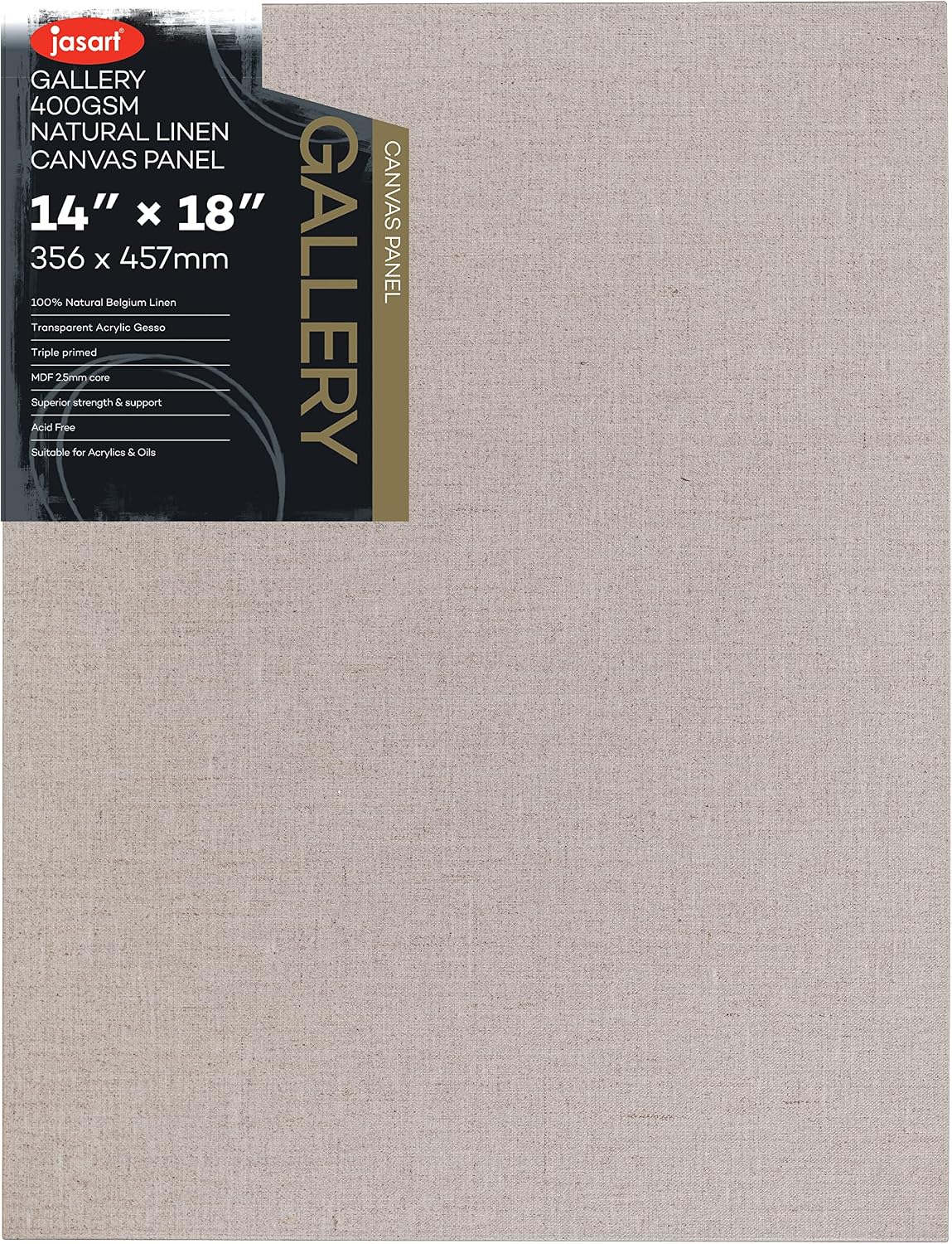 Jasart Gallery Linen Canvas Board 14x18inch