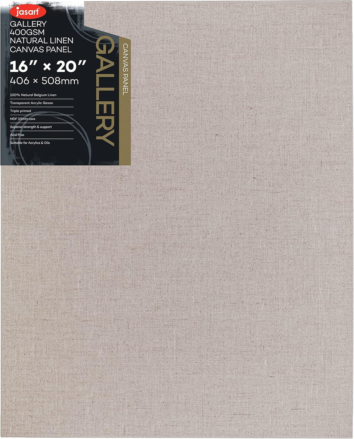 Jasart Gallery Linen Canvas Board 16x20inch