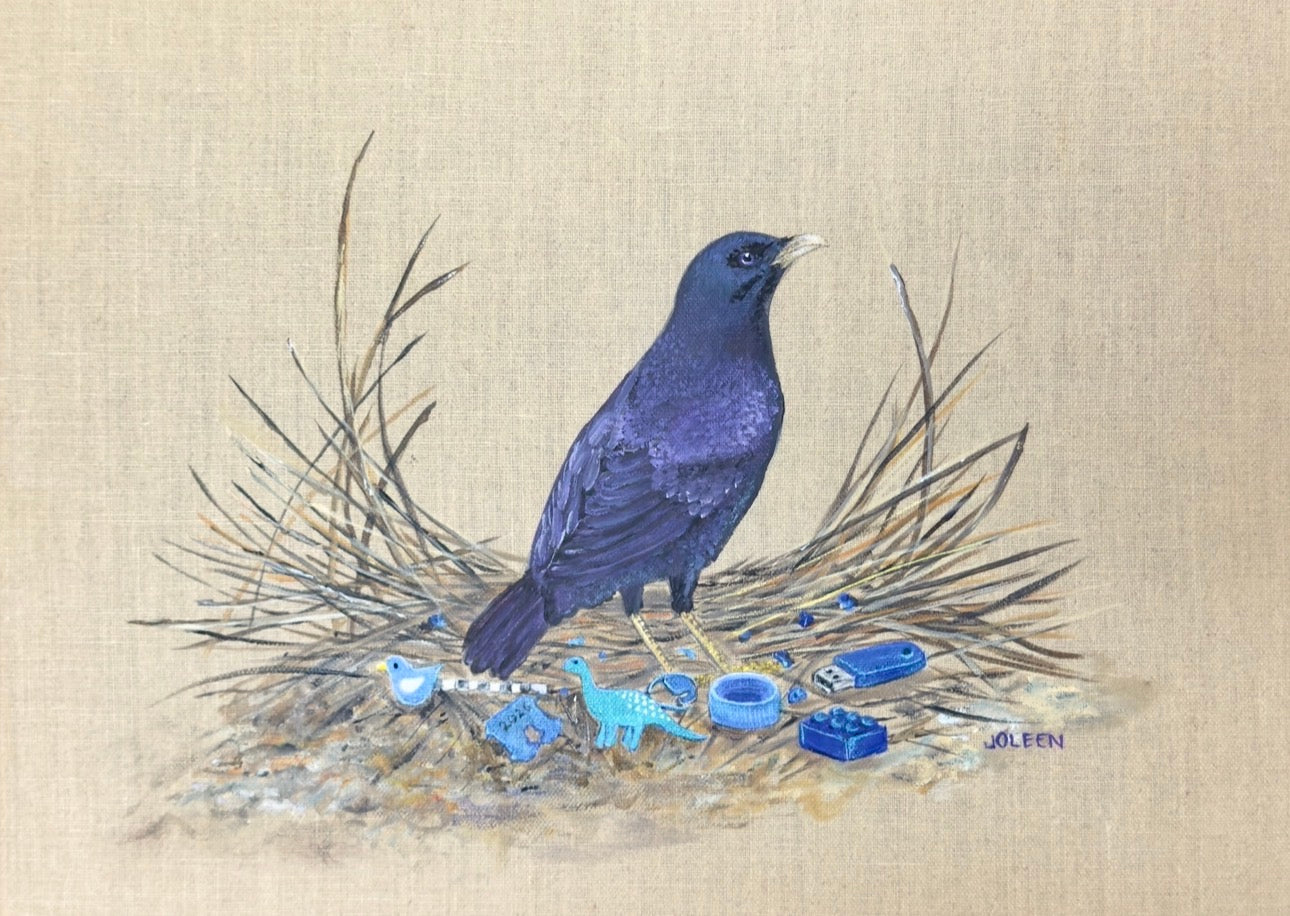 "True Blue" Acrylic Painting