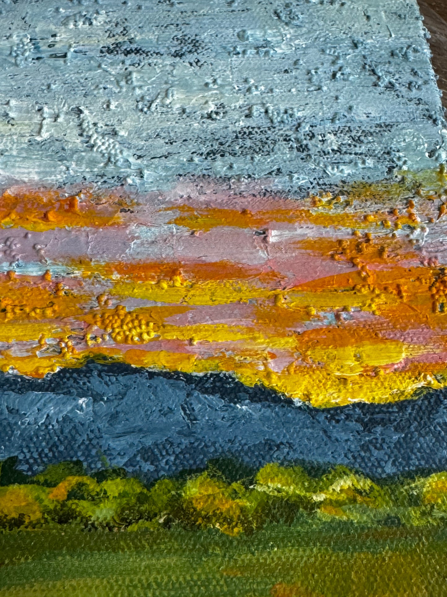 "Days Last Light" Acrylic Painting
