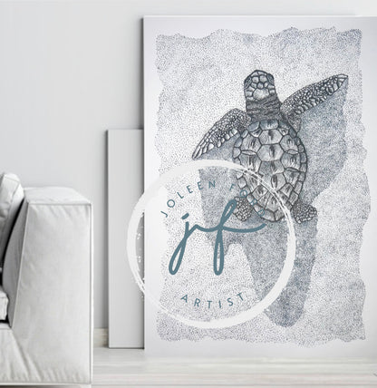 “Shadow” Baby loggerhead turtle Prints