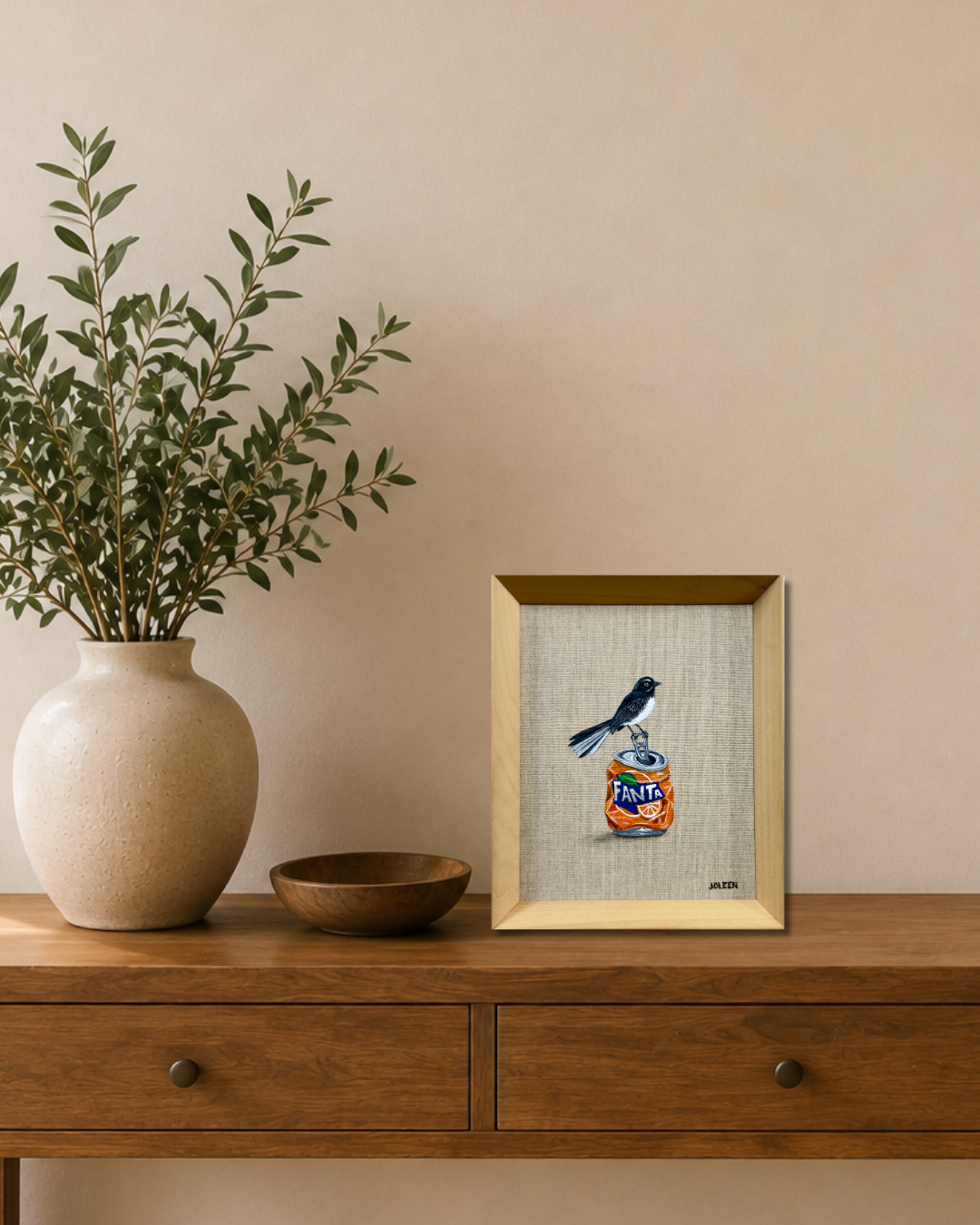 "Fanta-tastic Perch" Acrylic Painting