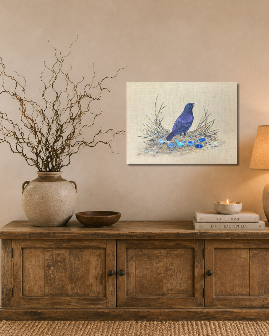 "True Blue" Acrylic Painting