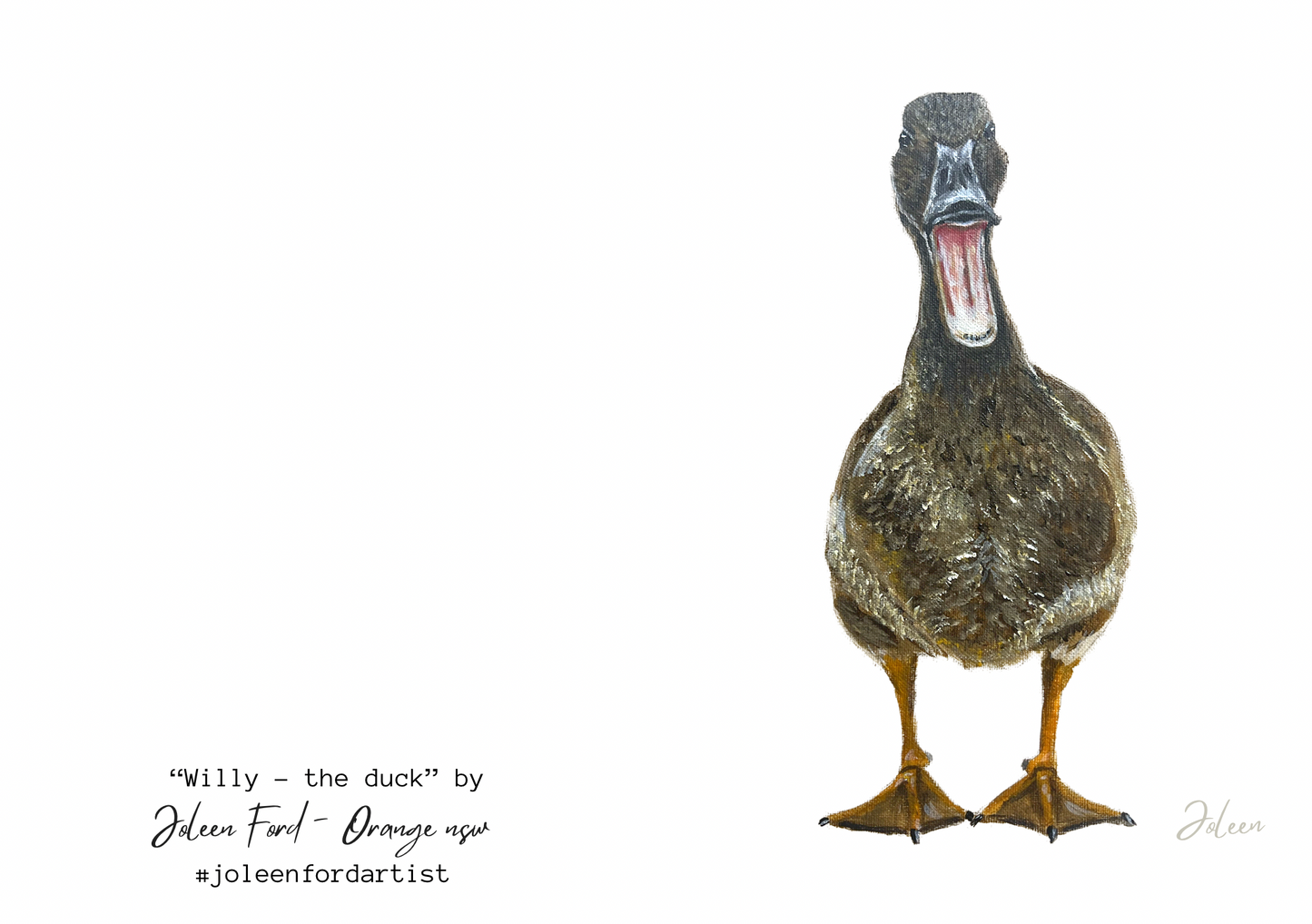 Greeting Card -  Willy the Duck