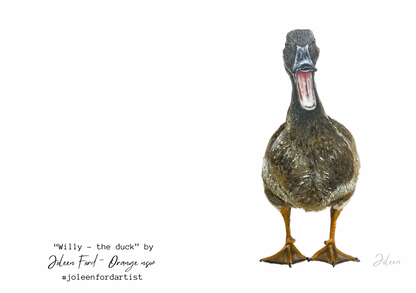 Greeting Card -  Willy the Duck