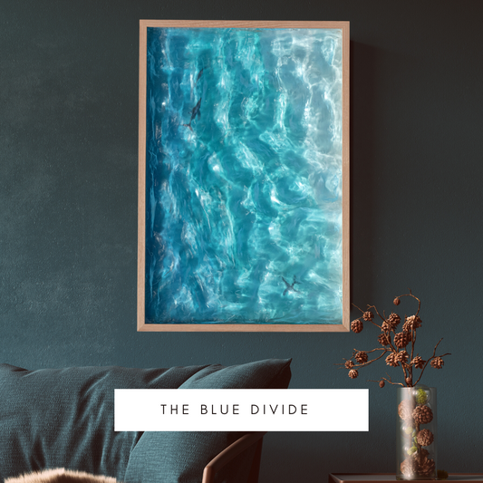 “The Blue Divide” Ocean water sculpture